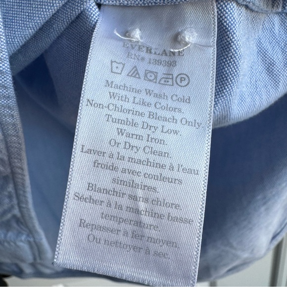 Everlane The Boxy Oxford Shirt in Light Blue Organic Cotton - Size M - Picture 6 of 6